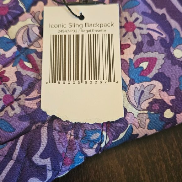 Vera Bradley Iconic Sling Backpack - Picture 2 of 4